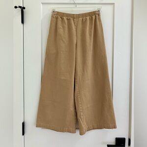 Me and Arrow camel colored cropped coolats